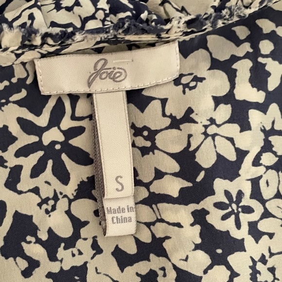 JOIE SILK SHIFT STYLE FLORAL DRESS SIZE S - Picture 6 of 9